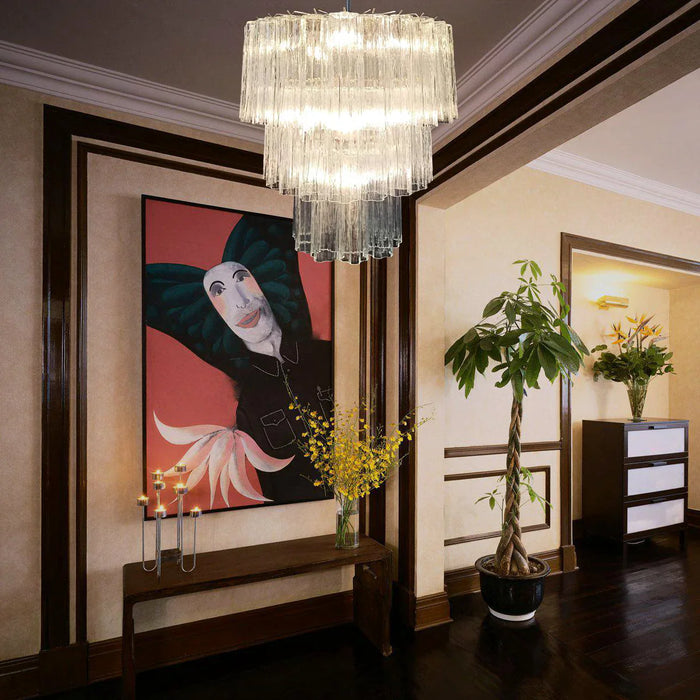 Murano Transparent Glass Tube Chandelier-DWHOME