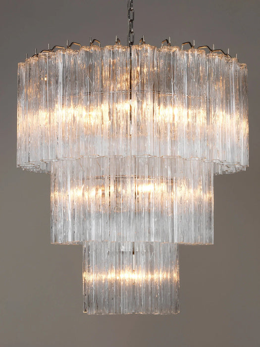 Murano Transparent Glass Tube Chandelier-DWHOME