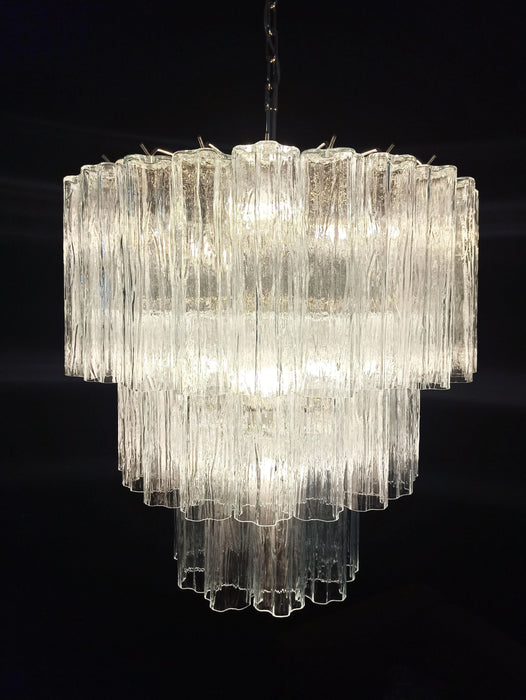 Murano Transparent Glass Tube Chandelier-DWHOME