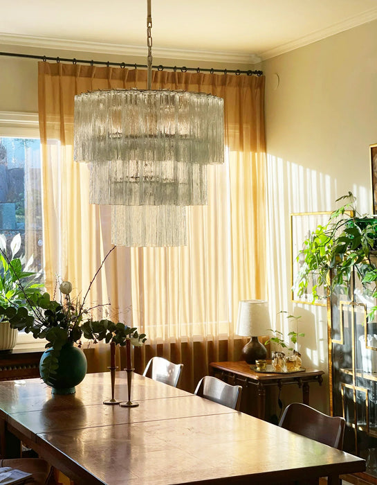 Murano Transparent Glass Tube Chandelier-DWHOME