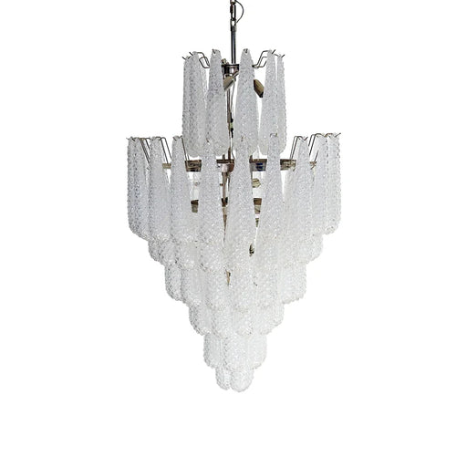 Murano Transparent Petals Glass Chandelier-DWHOME