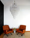 Murano Transparent Petals Glass Chandelier-DWHOME