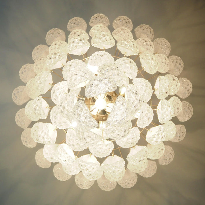 Murano Transparent Petals Glass Chandelier-DWHOME