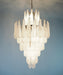 Murano Transparent Petals Glass Chandelier-DWHOME