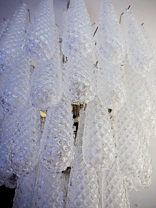 Murano Transparent Petals Glass Chandelier-DWHOME
