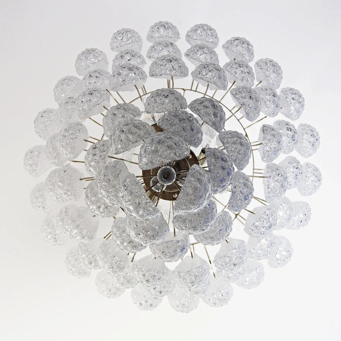 Murano Transparent Petals Glass Chandelier-DWHOME