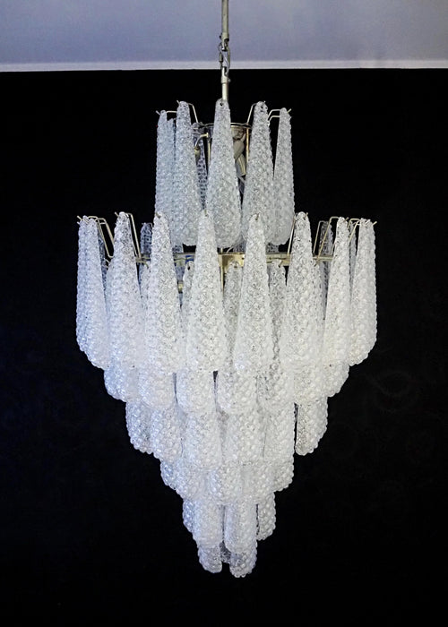 Murano Transparent Petals Glass Chandelier-DWHOME