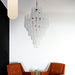 Murano Transparent Petals Glass Chandelier-DWHOME
