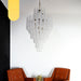 Murano Transparent Petals Glass Chandelier-DWHOME