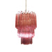 Murano Triedri Prisms Pink Chandelier-DWHOME