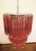 Murano Triedri Prisms Pink Chandelier-DWHOME
