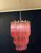 Murano Triedri Prisms Pink Chandelier-DWHOME