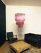 Murano Triedri Prisms Pink Chandelier-DWHOME