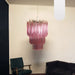 Murano Triedri Prisms Pink Chandelier-DWHOME
