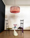 Murano Triedri Round Prisms Pink Chandelier-DWHOME