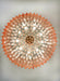 Murano Triedri Round Prisms Pink Chandelier-DWHOME
