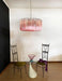Murano Triedri Round Prisms Pink Chandelier-DWHOME