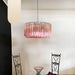 Murano Triedri Round Prisms Pink Chandelier-DWHOME