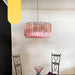 Murano Triedri Round Prisms Pink Chandelier-DWHOME