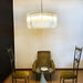 Murano Round Prisms Transparent Chandelier-DWHOME