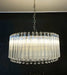 Murano Round Prisms Transparent Chandelier-DWHOME