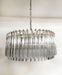 Murano Round Prisms Transparent Chandelier-DWHOME