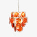 Lustre en verre disque orange Murano - DWHOME