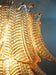 Murano Amber Glass Leaf Chandelier-DWHOME