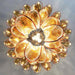Amber Murano Glass Petals Chandelier-DWHOME