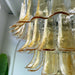 Amber Murano Glass Petals Chandelier-DWHOME