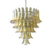 Amber Murano Glass Petals Chandelier-DWHOME