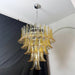 Amber Murano Glass Petals Chandelier-DWHOME