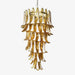 Murano Amber Petals Spiral Chandelier-DWHOME
