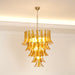 Murano Amber Lily Chandelier-DWHOME