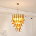 Murano Amber Lily Chandelier-DWHOME