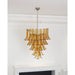 Murano Amber Lily Chandelier-DWHOME
