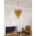 Murano Amber Lily Chandelier-DWHOME