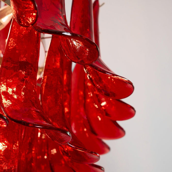 Lustre Murano Crimson Cascade - DWHOME