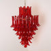 Lustre Murano Crimson Cascade - DWHOME