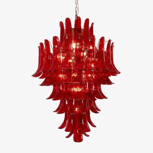 Murano Crimson Cascade Chandelier-DWHOME