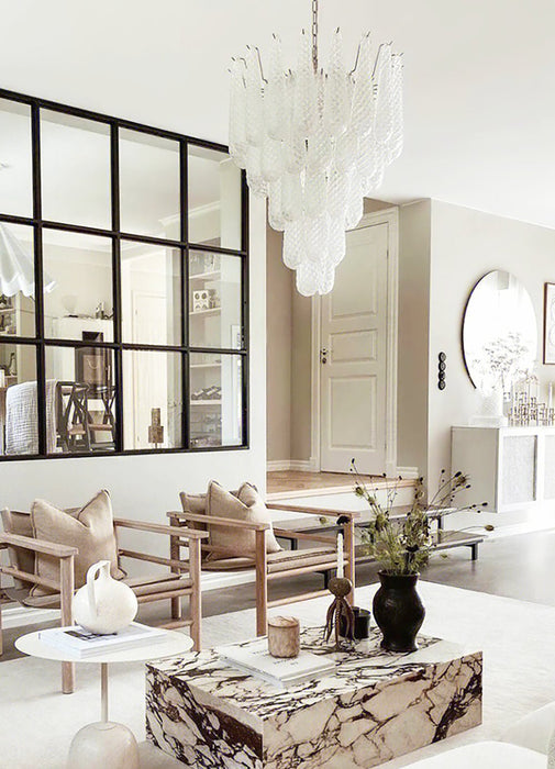 Murano Glass Droplet Chandelier-DWHOME