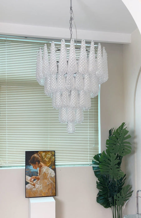 Murano Glass Droplet Chandelier-DWHOME