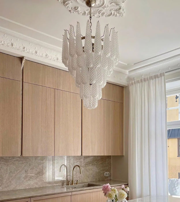Murano Glass Droplet Chandelier-DWHOME