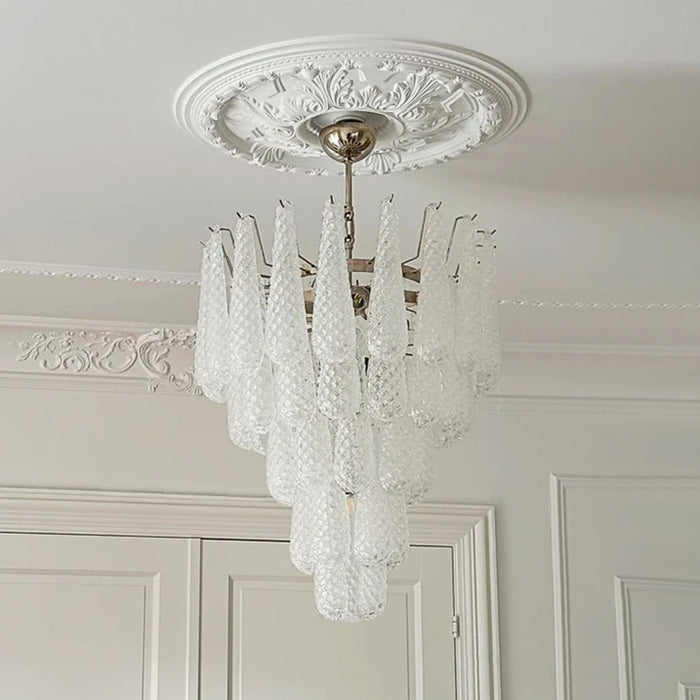 Murano Glass Droplet Chandelier-DWHOME
