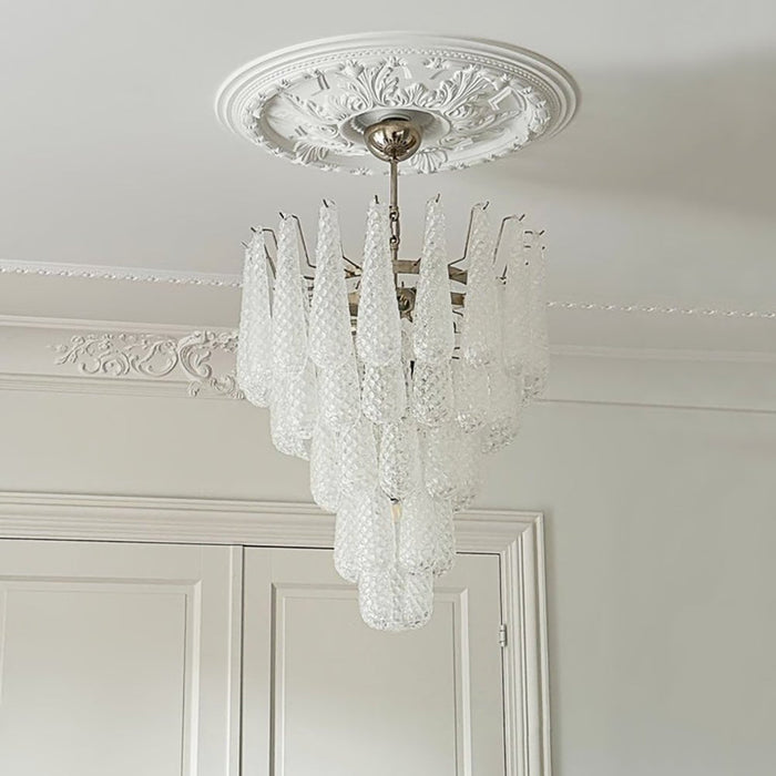 Murano Glass Droplet Chandelier-DWHOME