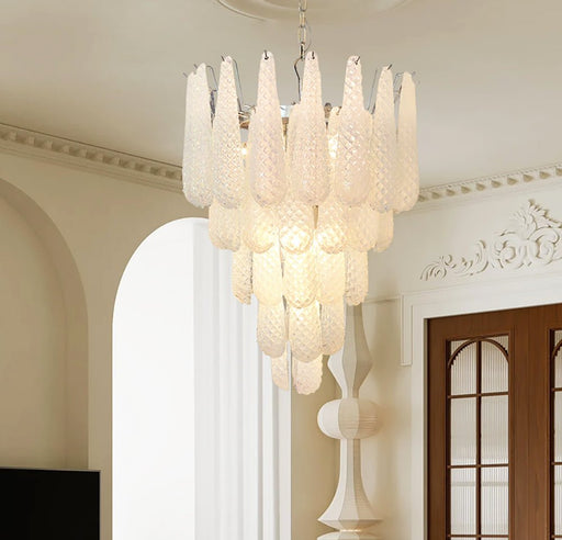 Murano Glass Droplet Chandelier-DWHOME