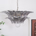 Murano Palmette Transparent Chandelier-DWHOME