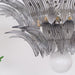 Murano Palmette Transparent Chandelier-DWHOME