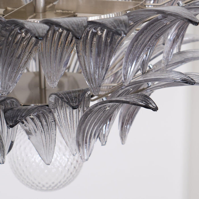 Murano Palmette Transparent Chandelier-DWHOME
