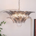 Murano Palmette Transparent Chandelier-DWHOME